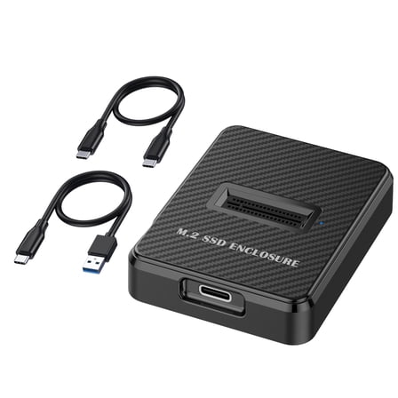 TAPDRA USB-C M.2 Adapter for NVMe/SATA SSDs, Supports Up to 10Gbps, Perfect for Data Backup & Transfer