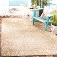 thumbnail image 3 of SAFAVIEH Courtyard Austin Geometric Indoor/Outdoor Area Rug, 6'7" x 9'6", Brown/Cream, 3 of 11