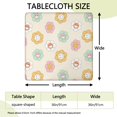 thumbnail image 2 of Sunflower Print Elastic Fit Tablecloth, Waterproof Polyester Fabric for Indoor and Outdoor Square Tables, Fits 36x36 Inch, 2 of 6