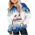 thumbnail image 2 of Jamicy Graphic Hoodies for Girls Christmas Present Christmas Sweatshirts for Kids Merry Gnomes Santa Pullover Sweatshirts Long Sleeve Tree Graphics Tees Holiday, 2 of 3