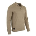 thumbnail image 3 of ZIMEGO Men's Casual Polo Sweater - Long Sleeve Pullover Button Knit Shirt, 3 of 6