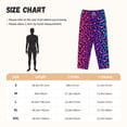 thumbnail image 4 of Bixox Women's Leopard Neon Rainbow Gradient Patterned Pajama Pants Loungewear, 4 of 5