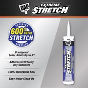 DAP Extreme Stretch 10.1 oz White Premium Crackproof Elastomeric Sealant