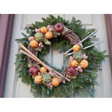 Holiday Williamsburg Fruit - Canvas Print Nature Holiday Decorations Decoration Williamsburg Stretched Canvas 10 x 14