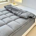 thumbnail image 3 of Extra Thick Plush Mattress Topper, Deep Pocket Fitted Bed Pad, Soft Breathable Mattress Protector, All-Season Use （Grey,King), 3 of 8