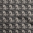 thumbnail image 1 of oneOone Silk Tabby Black2 Fabric People Doodle Art Fabric For Sewing Printed Craft Fabric By The Yard 42 Inch Wide, 1 of 6