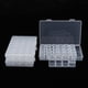 thumbnail image 5 of Caja de almacenamiento transparente de 3 piezas con mini estuche de 28 rejillas de joyería para uñas, 5 of 9