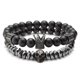 thumbnail image 5 of Qarigey con cuentas, brazalete elástico de aniversario, joyería ajustable para hombres, accesorios de regalo de cumpleaños personalizados, 2 Type2 NO2, 5 of 6