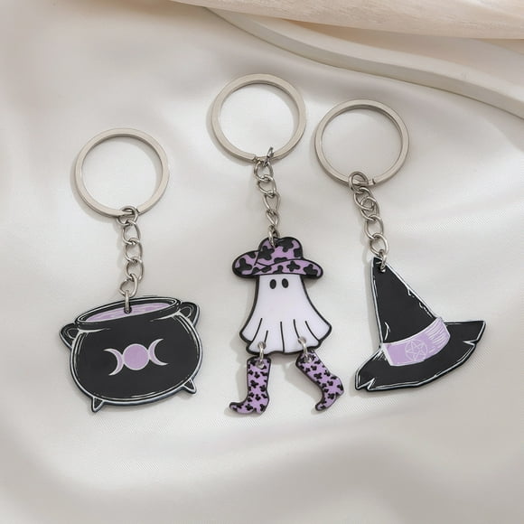 Danhjin Alloy Keychain Small Fresh Sweet Cool Strawberry Bow Keychain Ins Flower Star Heart Shape Jewelry Key Chain