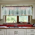 thumbnail image 3 of Yayeee Kitchen Curtains Tier Set of 2 Light Filtering 57"x24" Over Sink Window Panels, Green Deer, 3 of 7