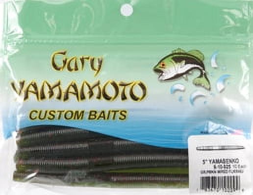 Gary Yamamoto Custom Baits 5 Senko Worm, Green Pumpkin with
