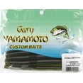 thumbnail image 2 of Gary Yamamoto Custom Baits 5" Senko Worm, Green Pumpkin with Red Flake, 2 of 5