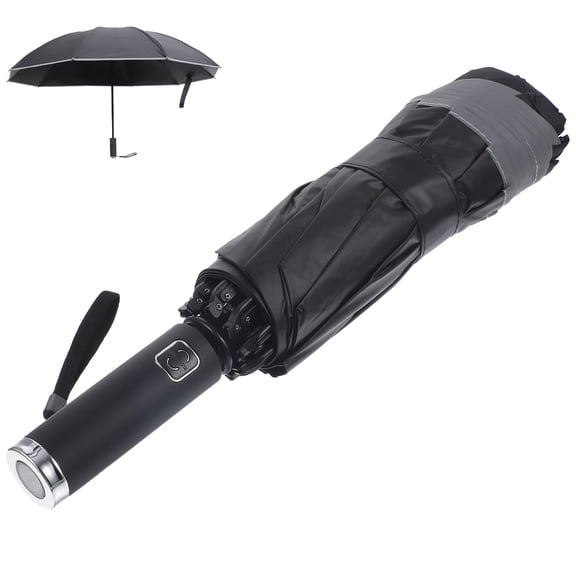 HONMEET Portable Travel Umbrella Black Fiber 1Set 41In