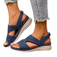 thumbnail image 1 of Women's Orthopedic Wedge Walking Sandals Beach Comfortable Arch Support Platform Casual Sandals Adjustable, 1 of 7