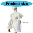 thumbnail image 3 of Tulle Arm Covers Long Sleeve for Bridal Gown Dress Decorative Sleeves Shirt Bishop Sleeve Dress Decorative Long Sleeve, 3 of 8
