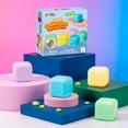 thumbnail image 5 of Joyfy 4 Pack Pastel Colored Squishy Toys, Sensory Fidget Stress Relief Toys, Squeeze Cubes for Kids Adults, Classroom Rewards, Party Favor Gifts, 5 of 8
