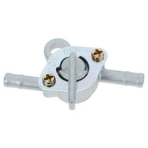 Clispeed Plated Silver Fuel Petcock Valve Made from Aluminum for Motorcycle Fuel Tank