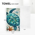 thumbnail image 4 of Nawy Sea Turtle Mediterranean Style Decorative Kitchen Towels Two-Piece Set 27.5*16in, 4 of 6