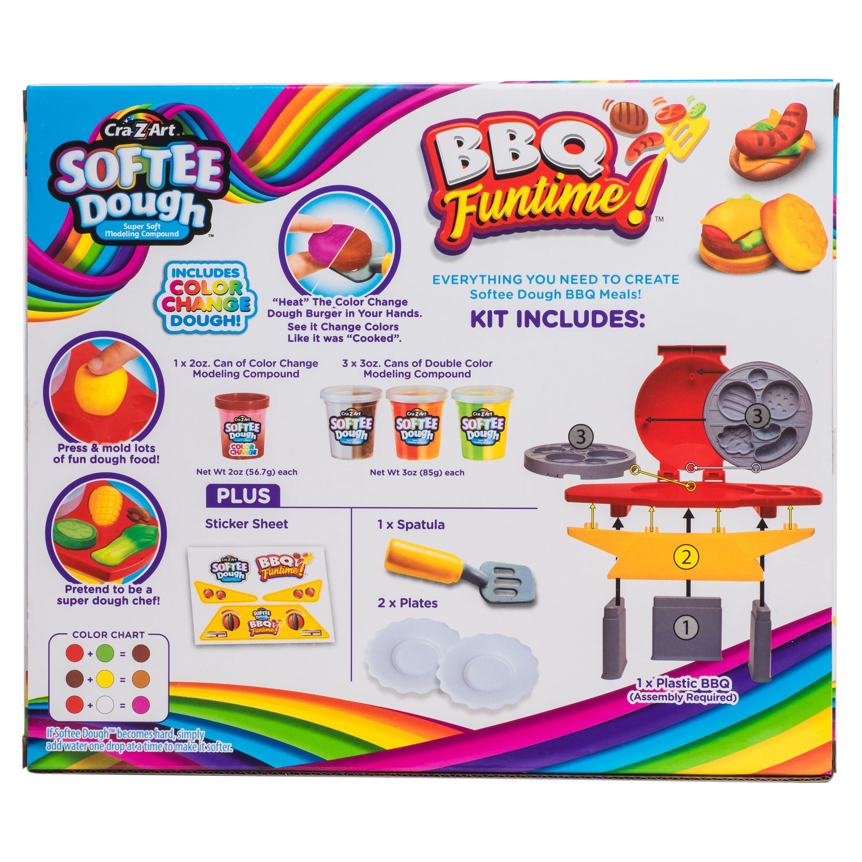 Cra-Z-Art Softee Dough Multicolor BBQ Funtime Playset