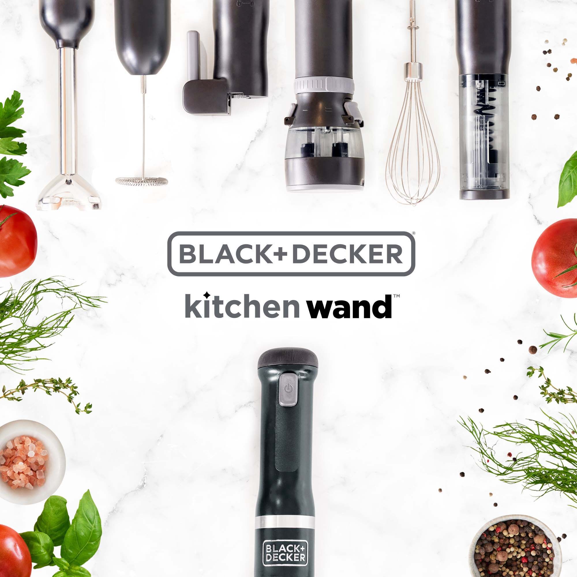 Black ＆ Decker BCKM1011K10 Kitchen Wand Variable Speed Lithium-Ion Cordless Black Immersion Blender Kit : BLACK+DECKER Kitchen Wand Cordless Immersion Blender