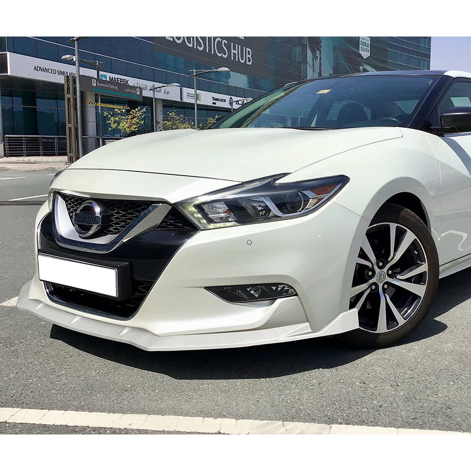 Stay Tuned Performance For 2016-2018 Nissan Maxima GT-Style Painted White Front Bumper Body Spoiler Lip