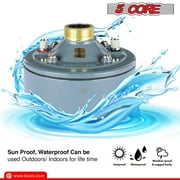 Compression Driver 600W Peak Aluminium Tweeter Diaphragm 16 Ohm Throat Twist Horn Speaker,DU 60W