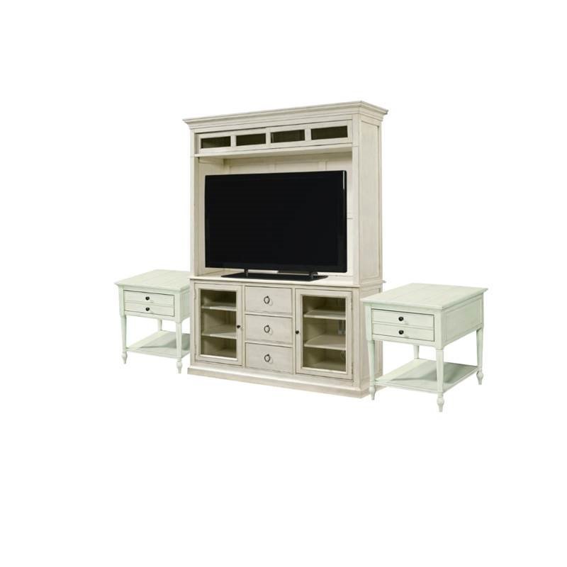 3 Piece Living Room Set with TV Stand with Deck & 2 End Tables in