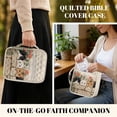 thumbnail image 5 of ZUXONGSY Cat Pansy Print Bible Case for Women Quilted Bible Cover Sturdy Scripture Bag with Bookmarks & Pen Slots Carrying Book Case for Study, Gift, 5 of 7