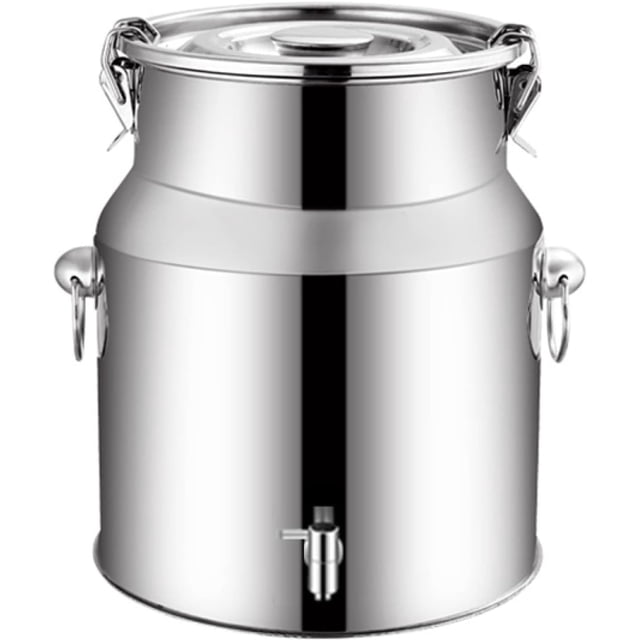 Tanques de transporte de leche sellados - Tanques de acero inoxidable 201 de 5L/9L/14L, bidones de leche, tanques de agua, bidones de aceite