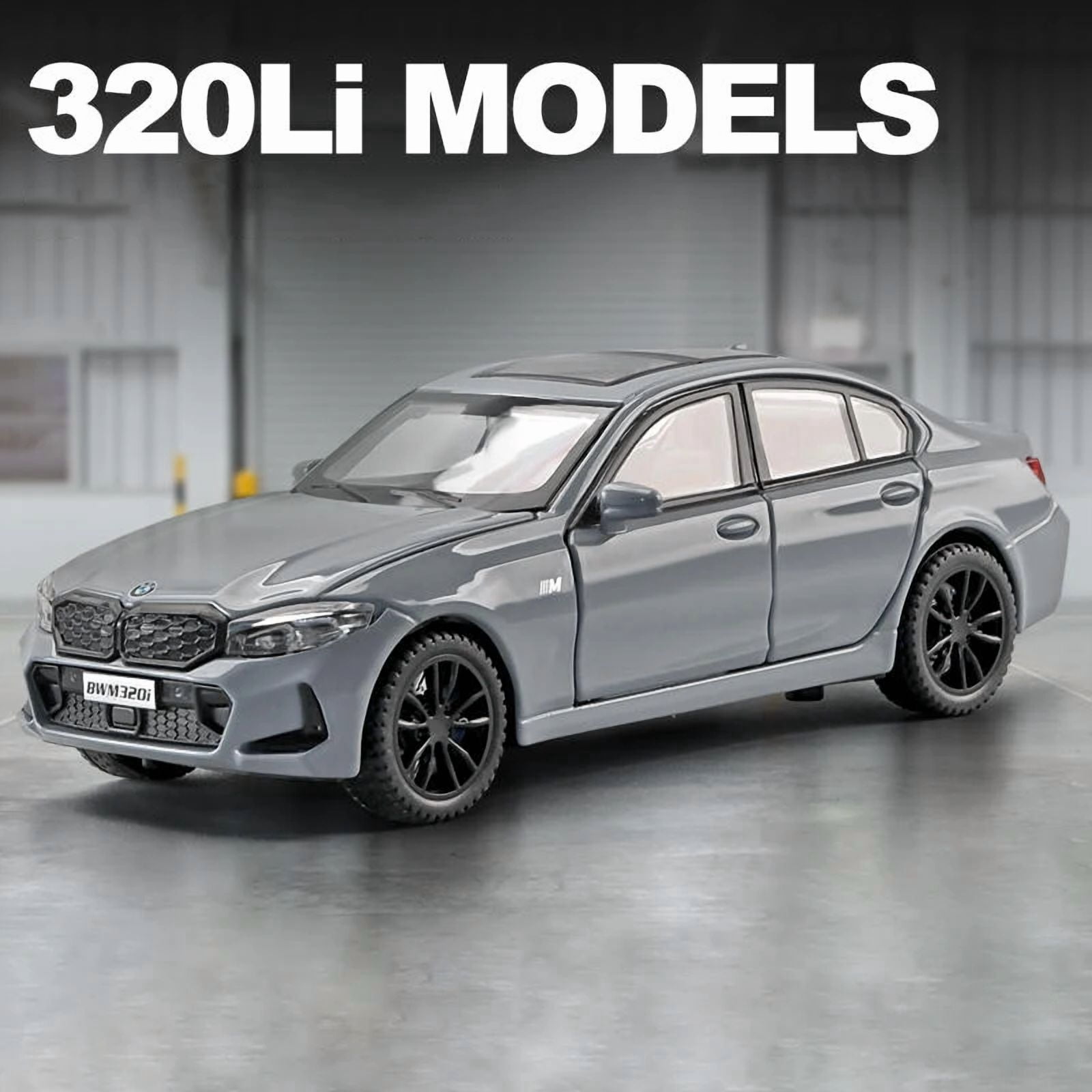 1:32 BMW 320i THE 3 2025 Alloy Model Car Toy Diecasts Casting Sound and Light Car Toys For Children Vehicle