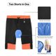 thumbnail image 3 of TOMSHOO Men 3D Padded Mountain Bike Cycle Shorts Breathable Loose-Fit Outdoor Sports MTB Cycle Running Shorts, 3 of 5