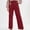 Red, variant on DuoJiaJ Womens Casual Winter Straight Leg Elastic Waist Corduroy Pants with Pockets Beige L