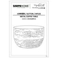 thumbnail image 6 of Maklaine 30 " Metal Metal Coffee Table in Antique Silver Finish, 6 of 7