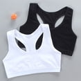 thumbnail image 3 of Sonducket Ropa interior para chica adolescente finamente elaborada que absorbe el sudor y es cómoda de llevar, sujetador deportivo transpirable Ropa interior Blanco Talla única, 3 of 6