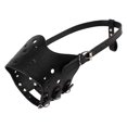 thumbnail image 2 of Dog Leather Muzzle  Comfortable Adjustable Muzzle for Small Medium Dogs  Prevents Chewing and Biting, 2 of 12