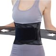 thumbnail image 1 of QIYUDA - Faja lumbar para hombre y mujer, malla antideslizante, ajustable, para aliviar el dolor de espalda (extragrande), 1 of 5