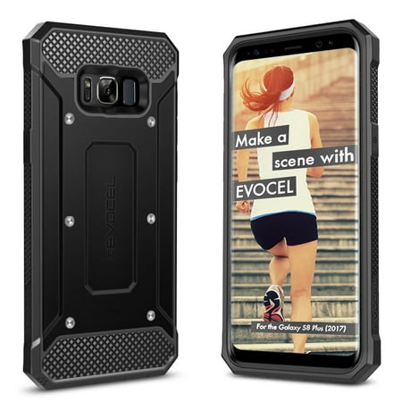 Galaxy S8 Plus Case, Evocel [Belt Clip Holster] [Slim Profile] [Porthole Covers] Explorer Series Phone Case for Galaxy S8+ (SM-G955) (2017 Release), (S8 Best Slim Case)