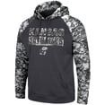 thumbnail image 2 of Men's Colosseum Charcoal Kansas Jayhawks OHT Military Appreciation Digital Camo Pullover Hoodie, 2 of 4