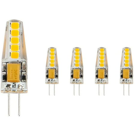 5X Ampoules G4 LED Blanc Chaud, 36mm x 9mm Plus Proche de la