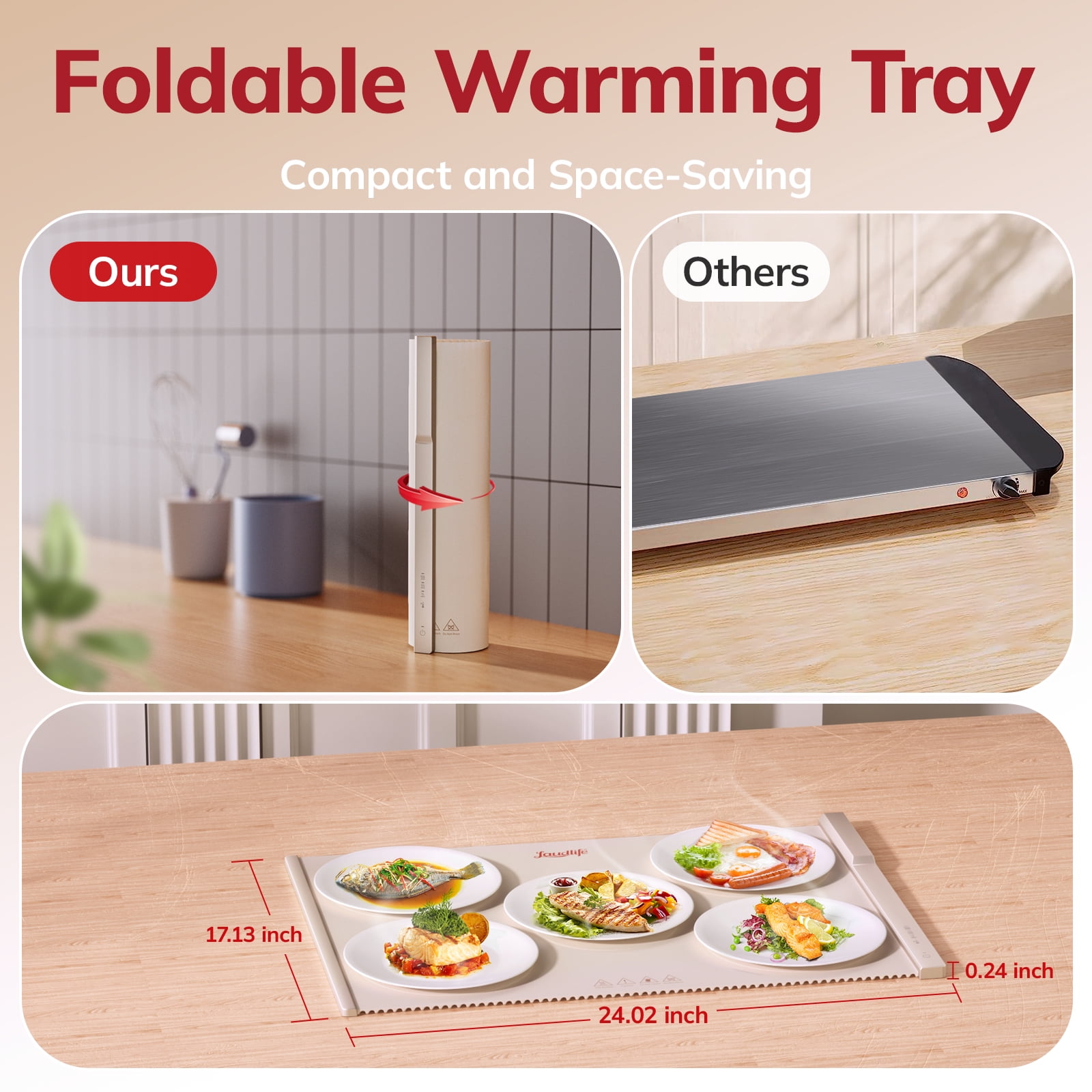Deluxe classic Warming Tray by classic kitchen: Kitchen Hot  Plates: Serving Trays