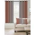 thumbnail image 2 of Fsddascl Dark Orange Grey Ombre Blackout Curtains for Bedroom/Living Room, Thermal Insulated Kitchen Curtains, Modern Gradient Abstract Art Grommet Darkening Window Treatment Drapes 52"x90"x2, 2 of 8