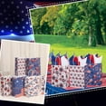 thumbnail image 5 of 15Pcs Patriotic Party Favor Bags American Flag Bags with 18Pcs Tissue Paper 4th of July Independence Star Rectangle Handle Wrapping Tote Gift Pouches, 5 of 5