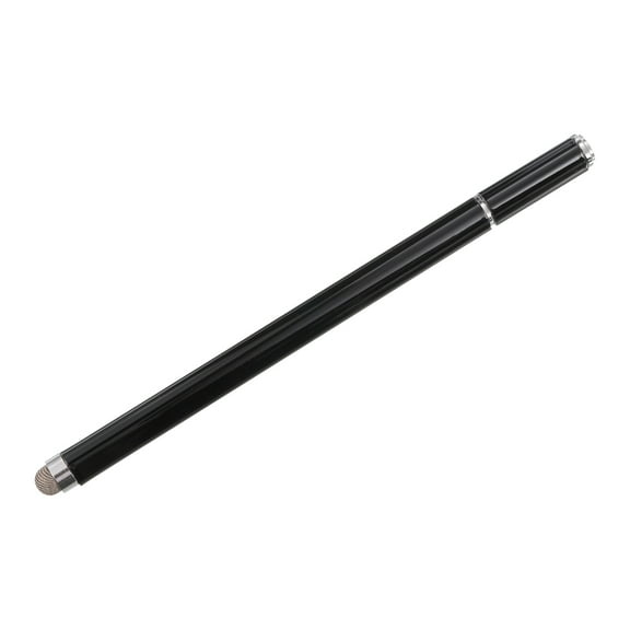 Stylus Pens for All Capacitive Touch Screens 2 in 1 Fine Point Disc & Fiber Tips Aluminum Universal, Black