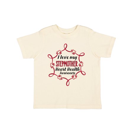 

Inktastic I Love My Stepmother Heart Health Awareness Gift Toddler Boy or Toddler Girl T-Shirt