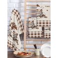 thumbnail image 2 of Coffee Gnomes Kitchen Dish Towels for Drying Dishes Set of 3, Farmhouse Brown Plaid Teacup Beans Waffle Weave Microfiber Hand Tea Bathroom Towels Quick Dry & Absorbent Towel 15.7x23.6, 2 of 7
