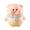 D, variant on wutoase Mini Pink Pig Figurine, Resin Piglet with Raincoat & Yellow Duck, Cute Micro Landscape Ornament for Dollhouse, Fairy Garden