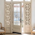 thumbnail image 2 of Coffee Window Privacy Film, Beige Farmhouse Retro Beans Latte Tea Cup Funny Static Cling UV Sun Blocking Heat Control Window Tint, Non-Adhesive One Way Windows Privacy Cover 17.7''x78.7'', 2 of 7