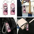 thumbnail image 4 of ZUXONGSY Panda Cherry Blossom Print Waterproof Crossbody Bag for Women with Cosmetic Pouch and Chapstick Keychain, Comes with Travel Toiletry Kit for Workout, 4 of 4