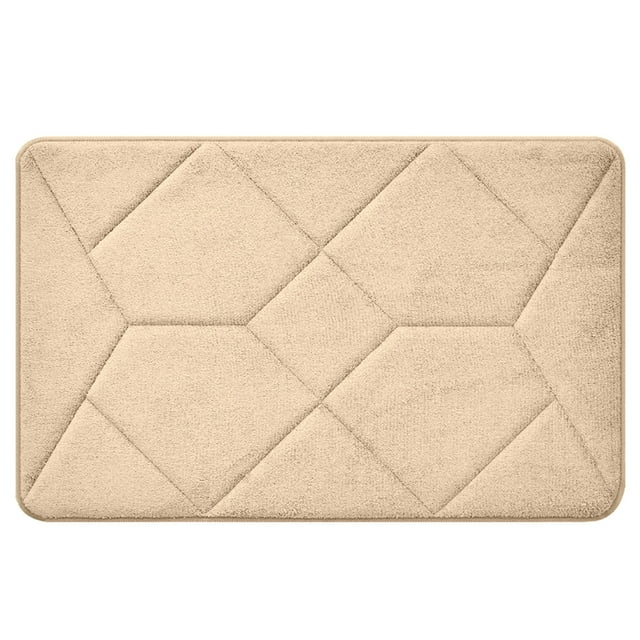 Bathroom Water Absorbing Door Mat Convenient Machine Wash Lightweight Fabric Water Absorption Non Slip Floor Mat