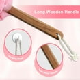 thumbnail image 5 of EvridWear Loofah on a Stick Bath Sponge Back Scrubber for Shower Women Pink Set, Loofah with Handle & Exfoliating Gloves, Replaceable Mesh Luffas, 5 of 8